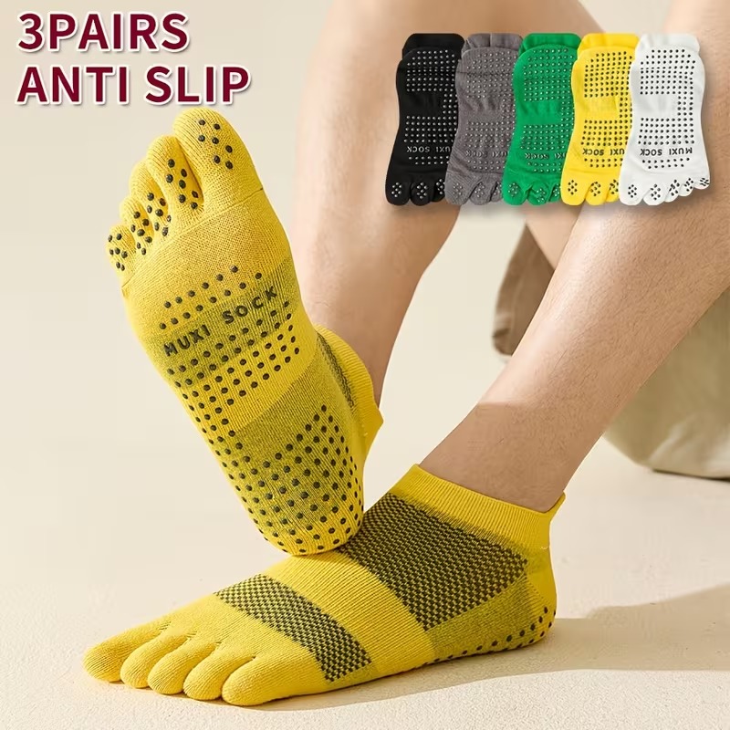 Sports Grip - Męskie skarpety z palcami, 3 pary,