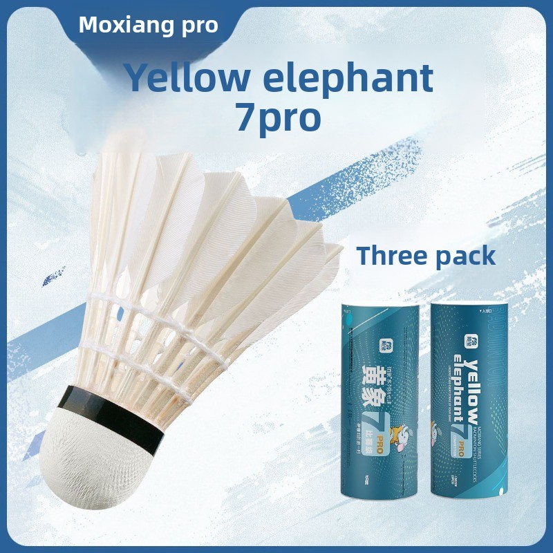 Feather Shuttlecock - MOXIANG Żółty Słoń Nr 7 PRO,