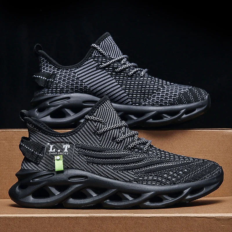 Badminton Shoes - Męskie sportowe buty do biegania, czarne,