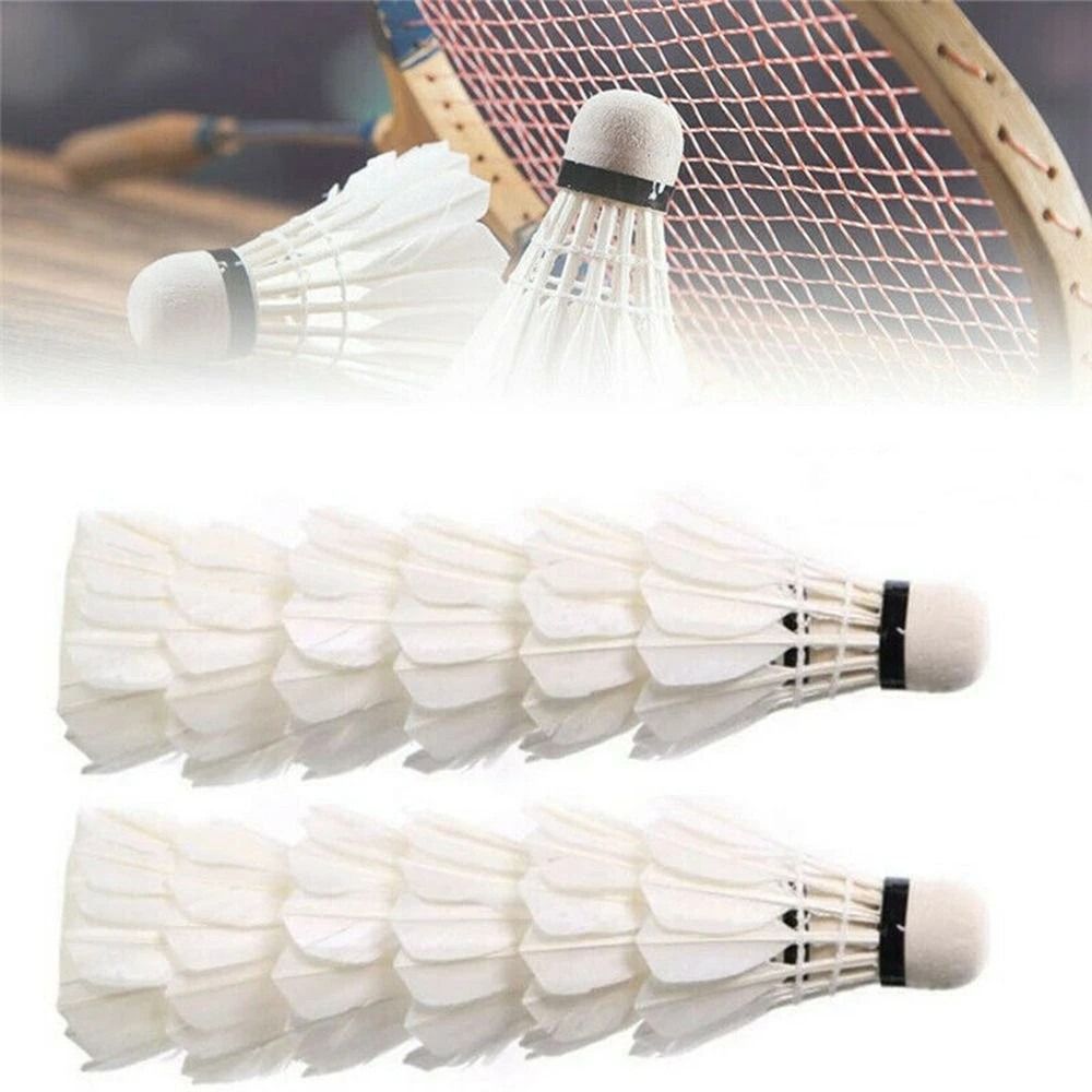 3/6/12 szt. Nowe białe lotki d – Feather Shuttlecock recenzja i cena