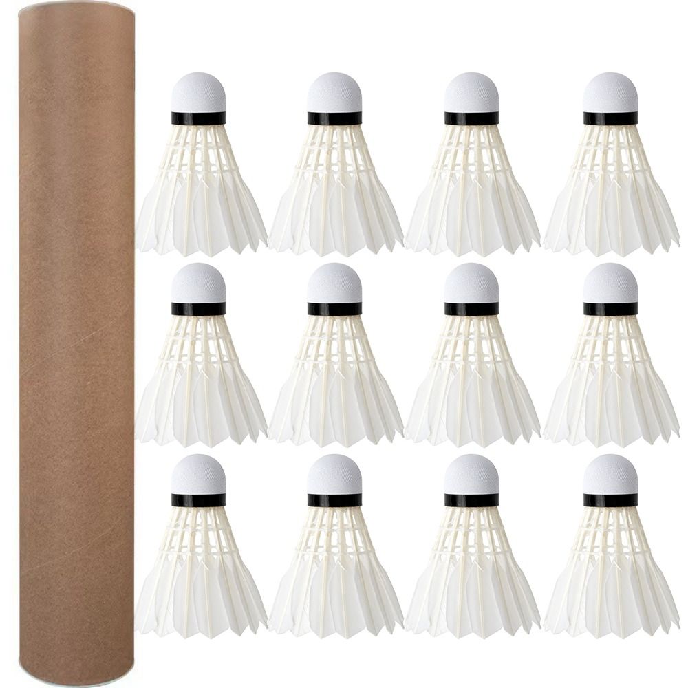 3/6/12 sztuk profesjonalna lot – Feather Shuttlecock recenzja i cena